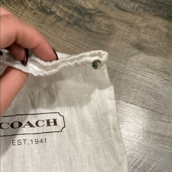 Lightly used smaller Coach White Logo Dust Bag - Picture 5 of 5